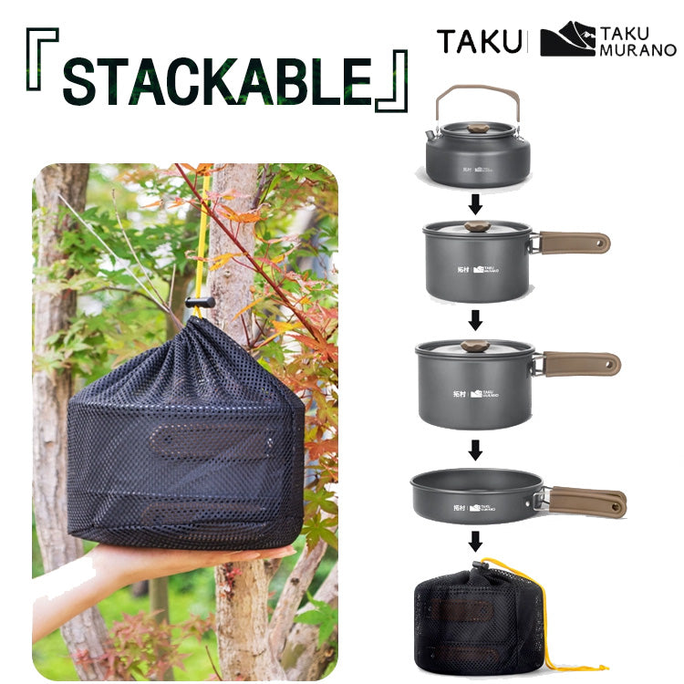 TAKU Camping Cooking set